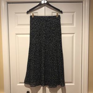 WD NY black and white polka dot Maxi Skirt